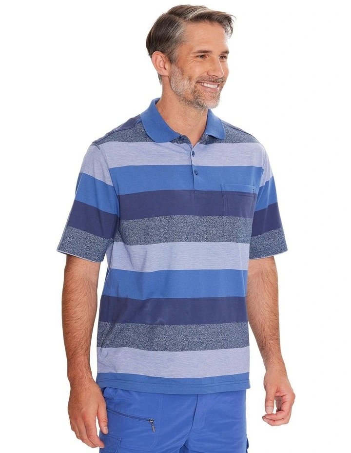Neon Kinnersly Polo in Denim