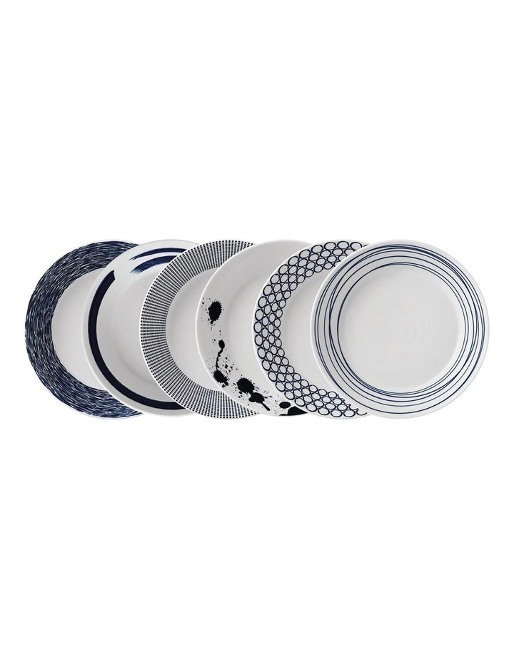 Pacific Mixed 23cm Set of 6 Pasta Bowls