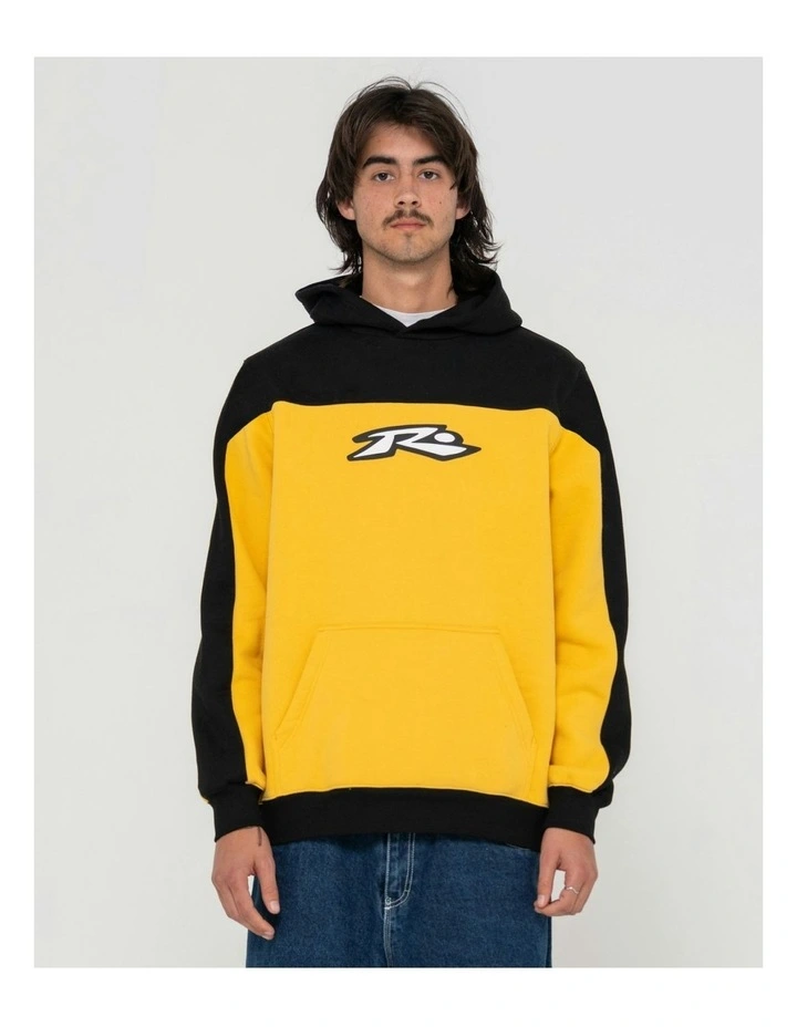 Panel Vision Hooded Super Fleece in Black