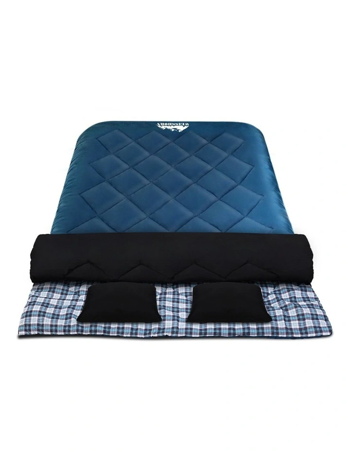 Thermal Double Sleeping Bag in Navy