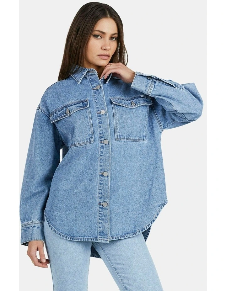 Ada Shacket in Blue