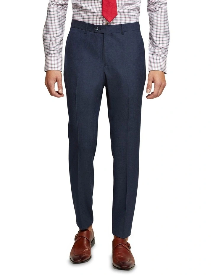 Hopkins Wool Rich Suit Trousers in Blue