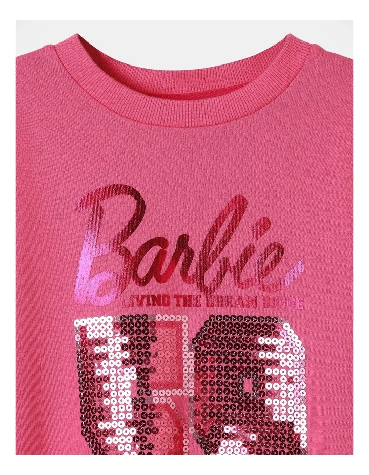 Sequin Sweat Top in Pink