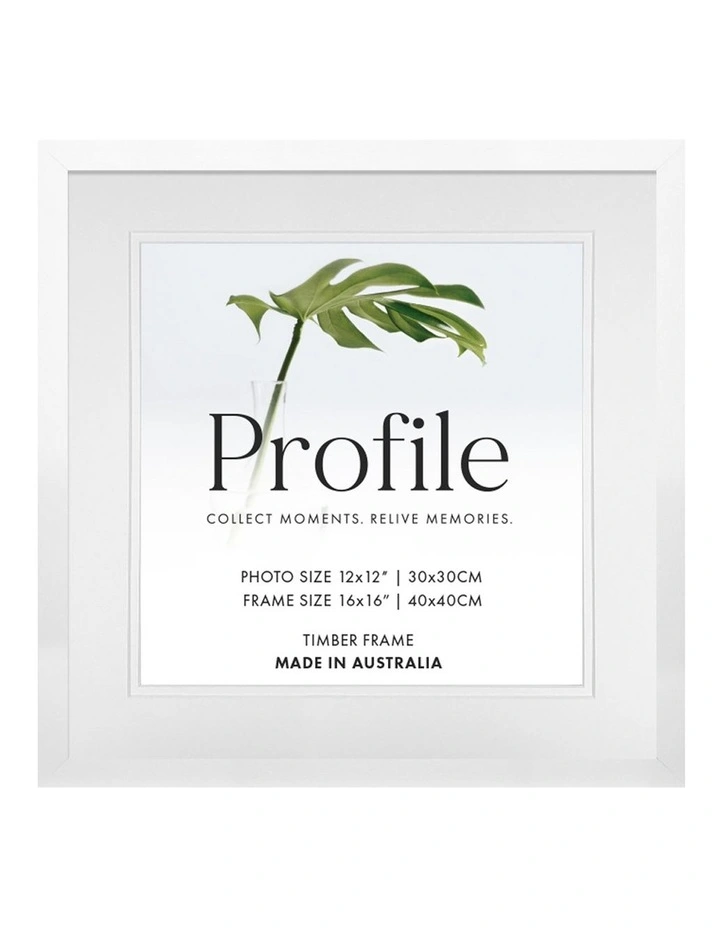 Decorator Square Photo Frame 40x40/30x30cm in White