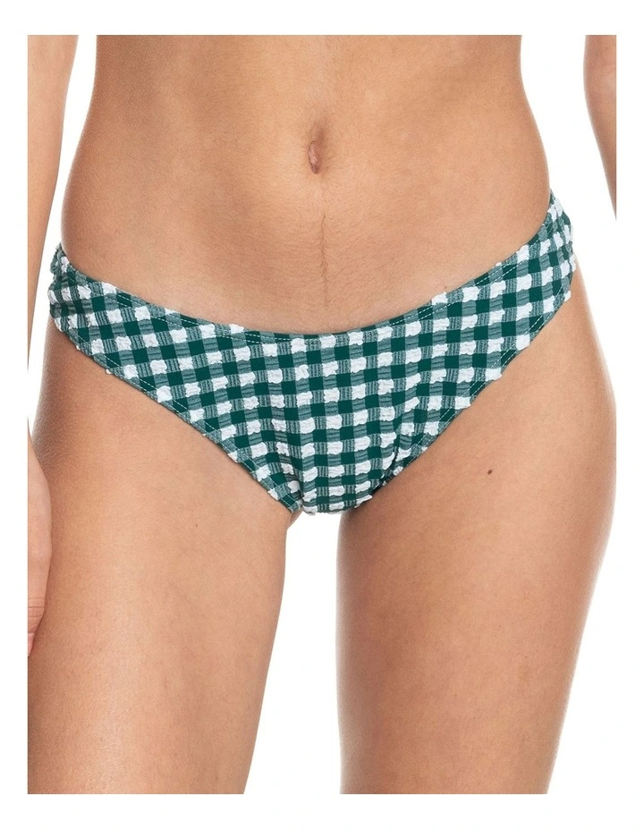 The Plaid Pulse Cheeky Bikini Bottoms in Pirouette