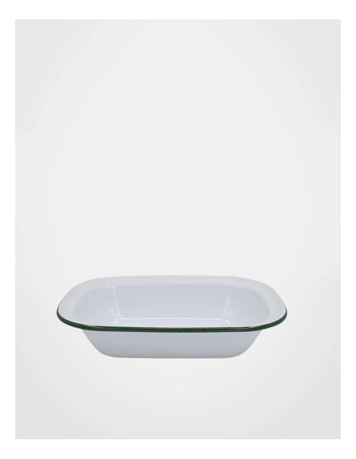 Enamel Oblong Pie Dish 28cm