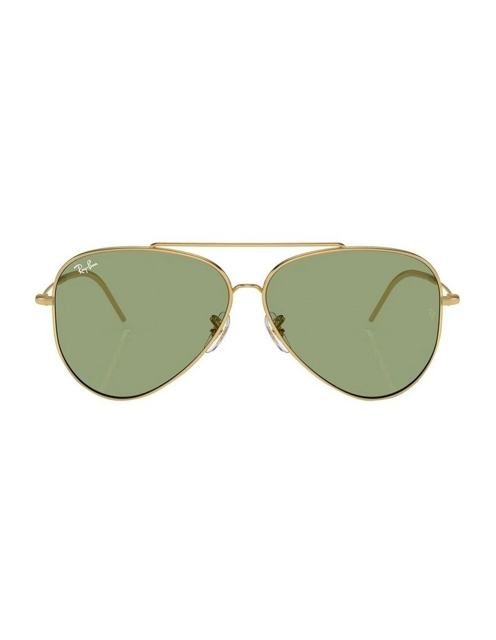 Aviator Reverse Sunglasses in Gold