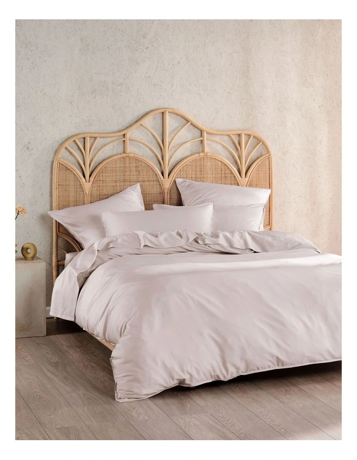 Nara 400TC Bamboo Cotton Quilt Cover Set in Wisteria