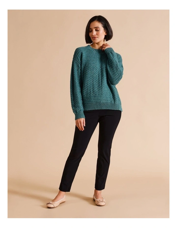 Sustainable Viscose Blend Wardrobe Staple Slim Pant In Black