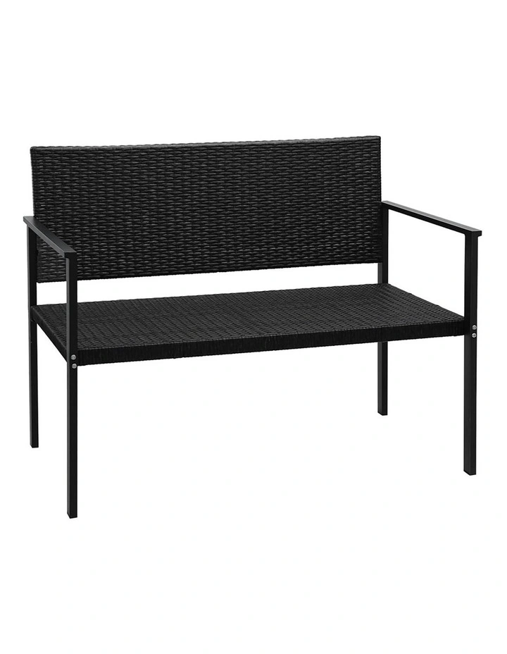Outdoor Garden Bench in Black