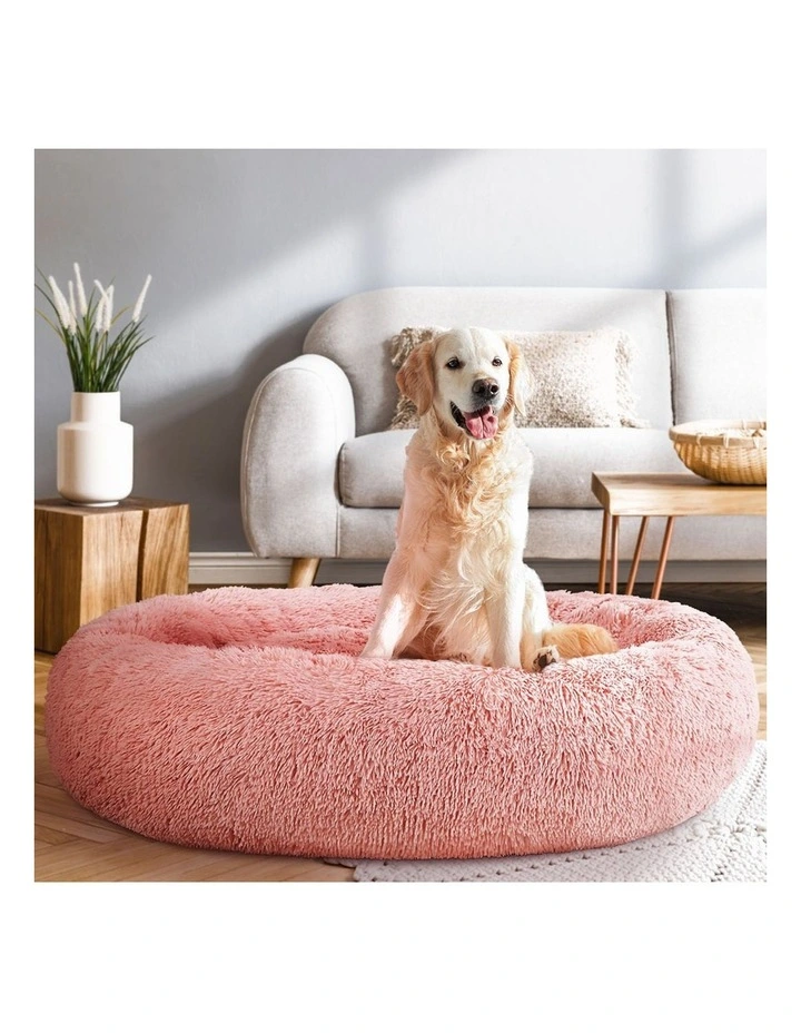 Washable Pet Bed Extra Large 110cm in Pink
