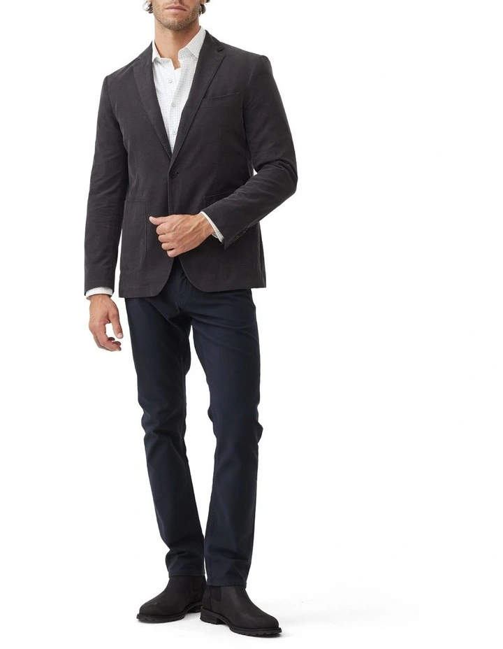 Saint Bathans Sports Fit Jacket in Charcoal