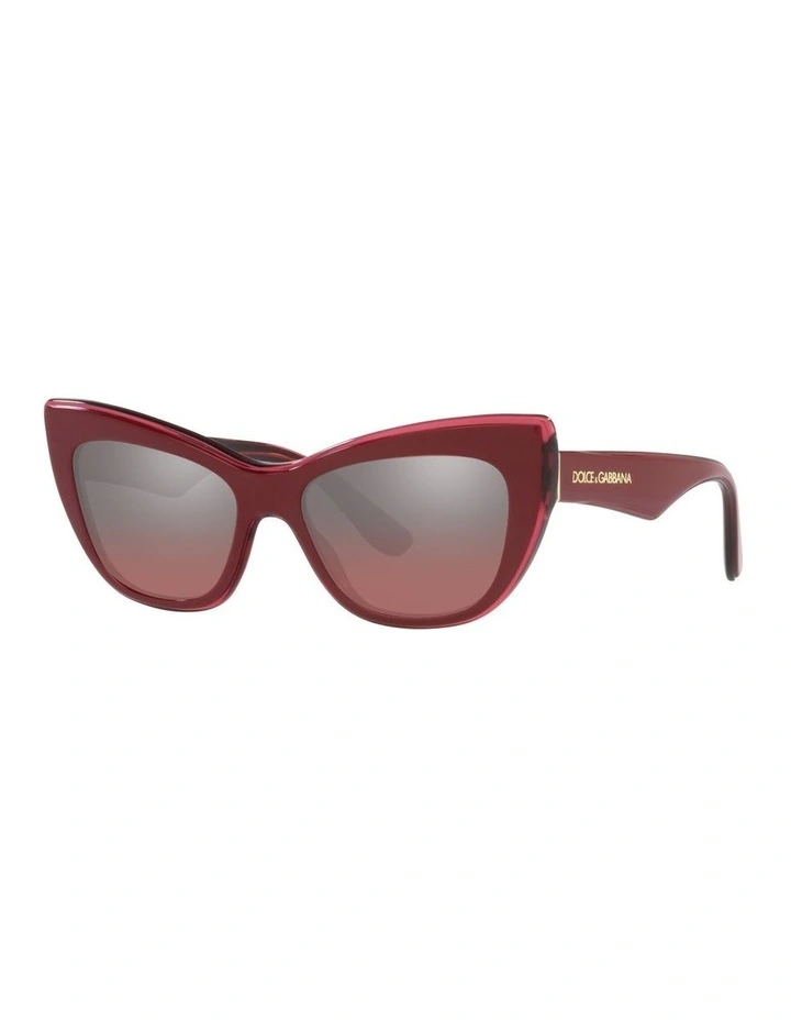 0DG4417 Sunglasses in Bordeaux Transparent
