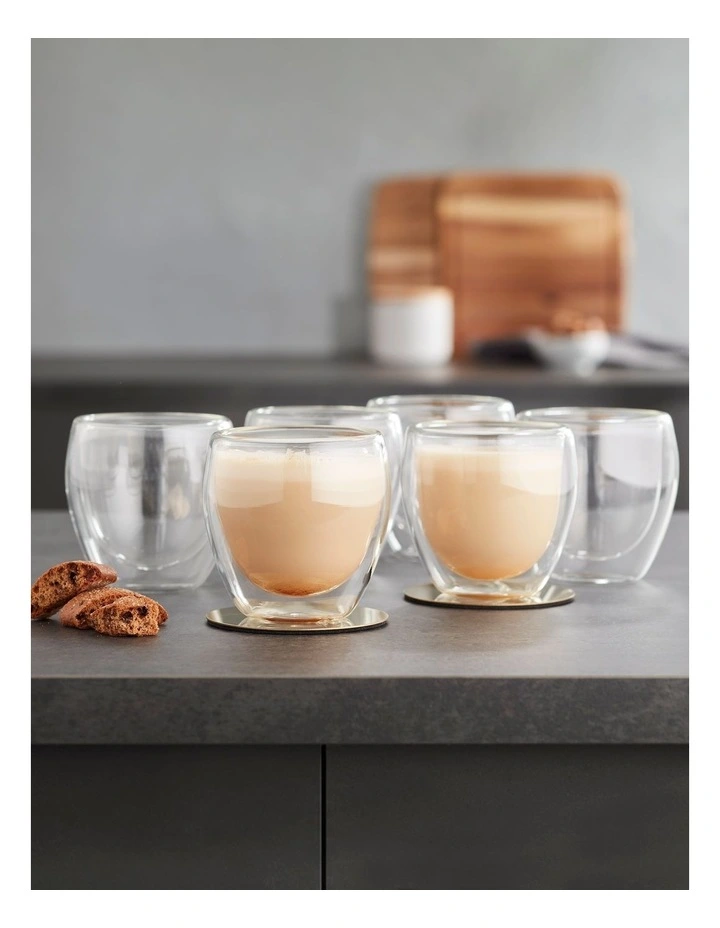 Double Wall Glass 250ml Set of 6