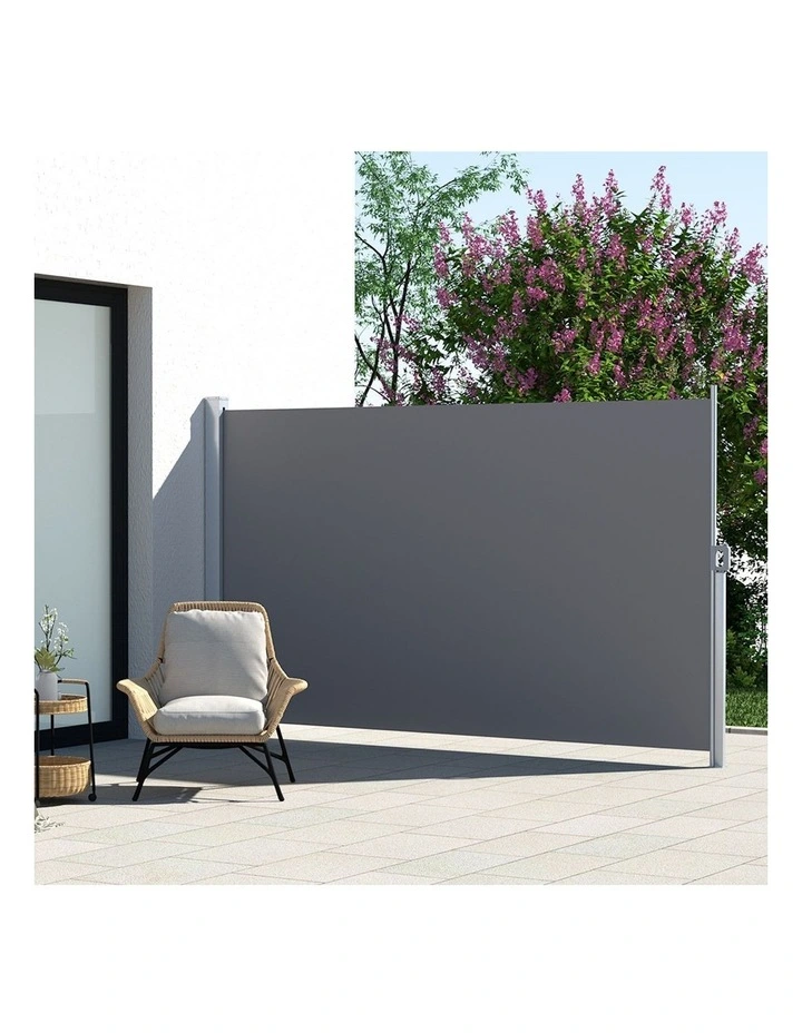 Retractable Side Awning in Grey