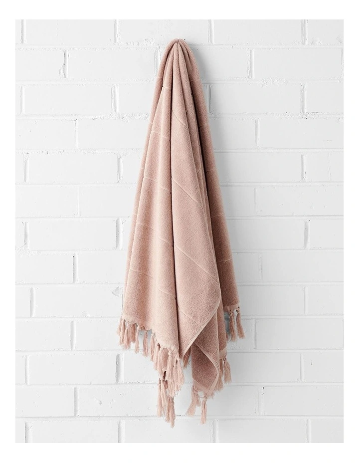 Paros Towel Range in Pink Clay