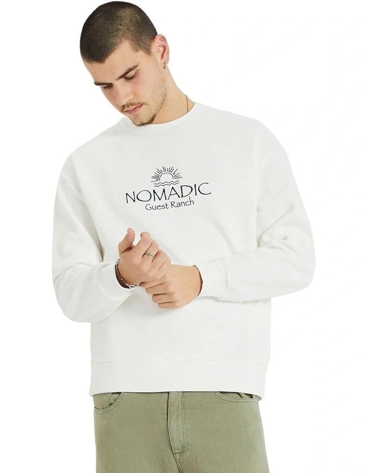Charleston Heavy Relaxed Sweater in Off White
