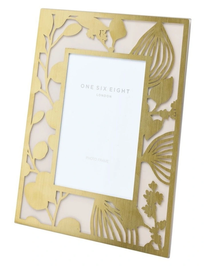 Glass Photo Frame 7 x 5 Floral