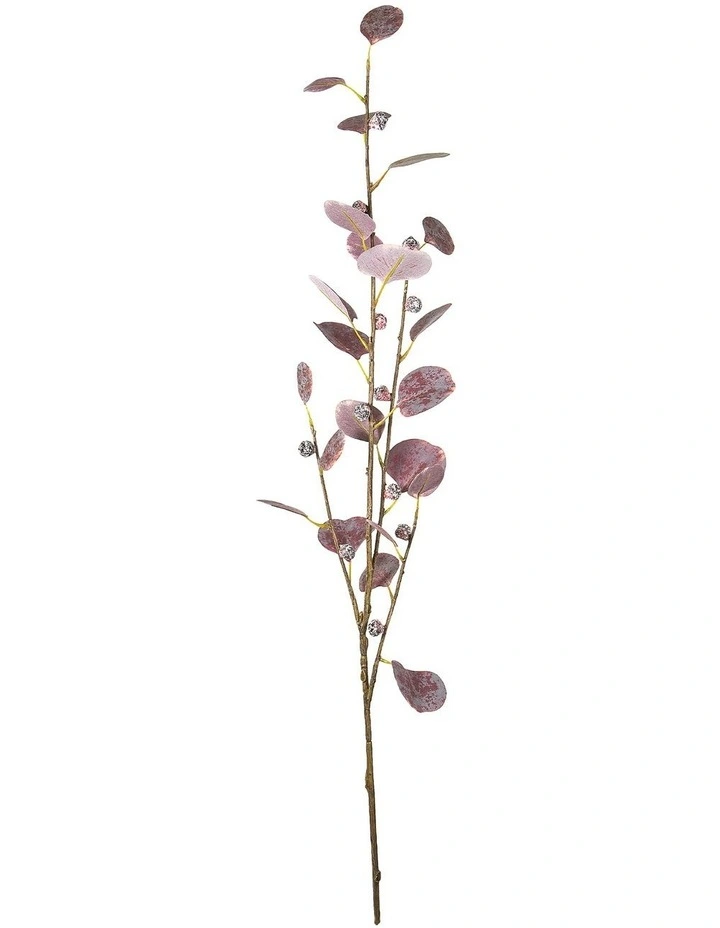Eucalyptus Spray Flowers 90cm in Burgundy