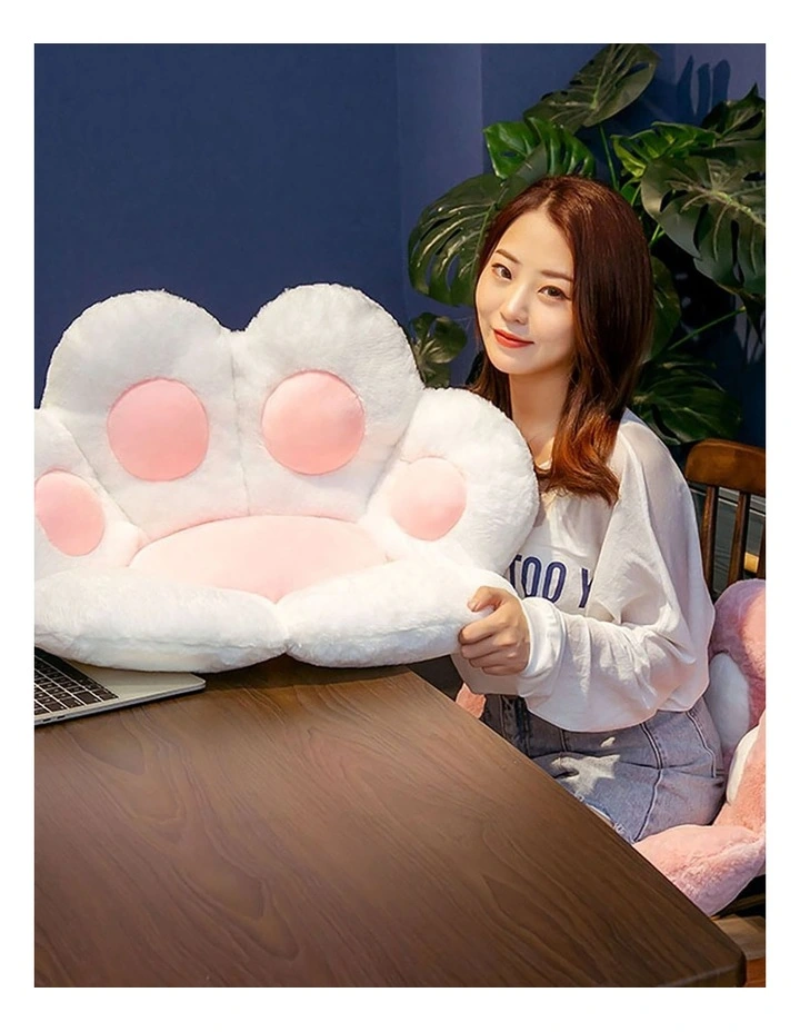 Paw Shape Cushion in White