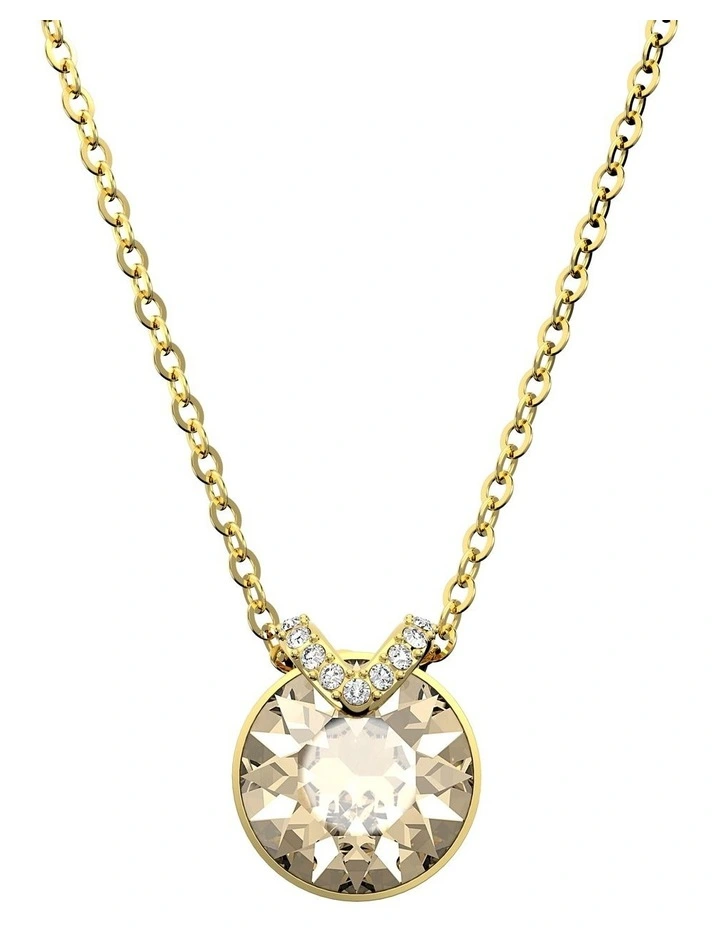Bella V Pendant Round Cut Gold-Tone Plated in Gold