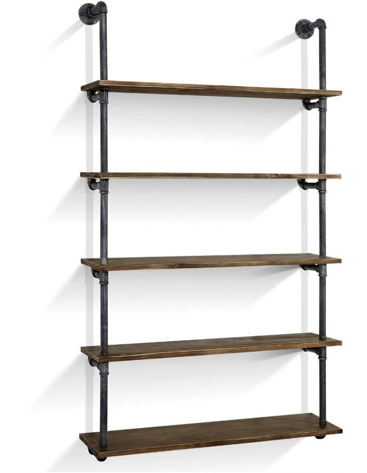 Rustic Industrial Pipe Shelf