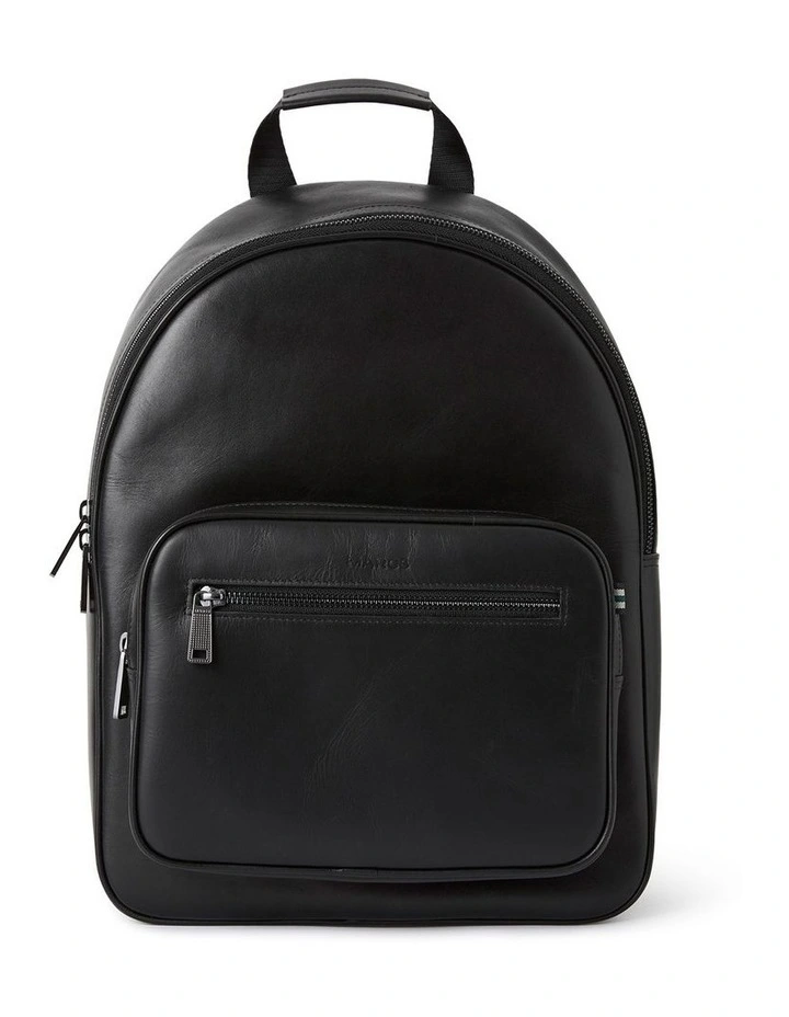 Colin Leather Backpack in Black