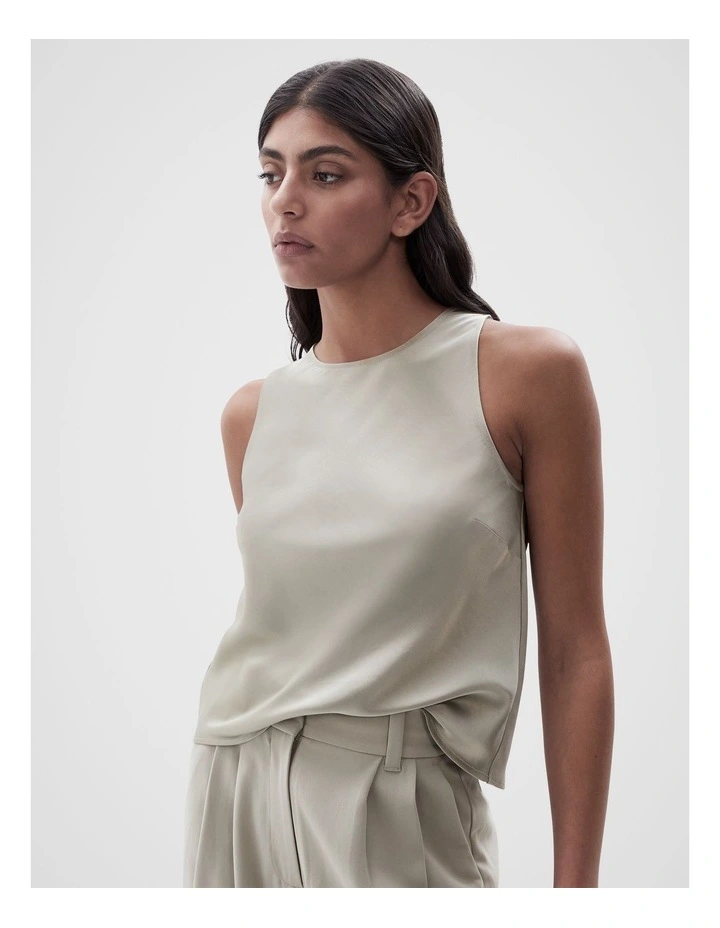 Racer Cami in Soft Khaki