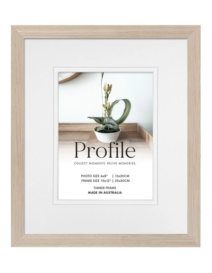 Australia Made Timber Photo Frame 10x12/6x8 in Polar Birch