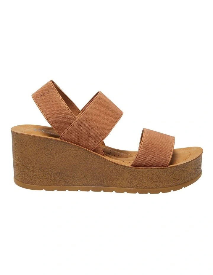 Ladro Sandals in Tan Elastic