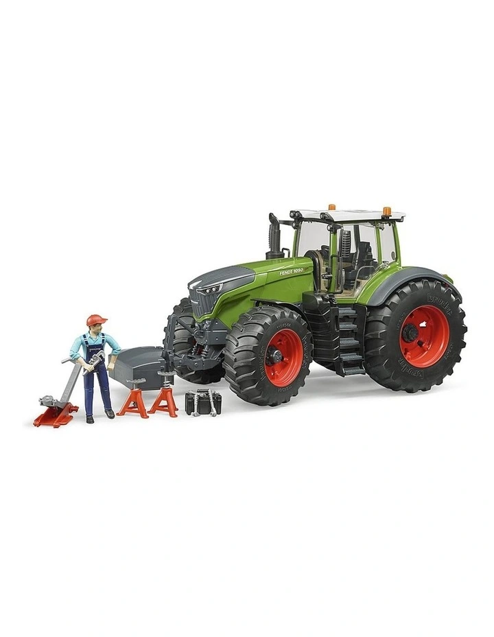 1:16 Fendt 1050 Vario Tractor With Toy Mechanic And Garage Equipment (4 Years)