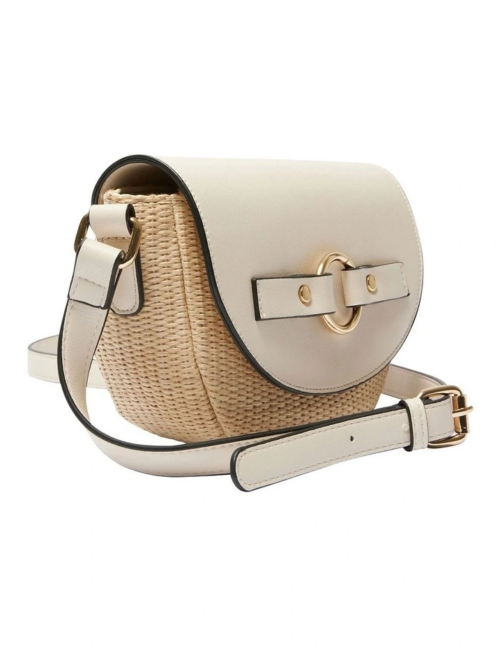 Gabe Bag in Ivory/Raffia