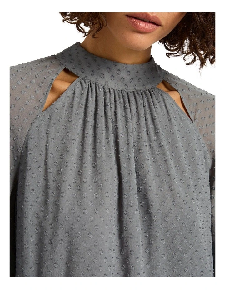 Olivia Clip Spot Top in Jasper