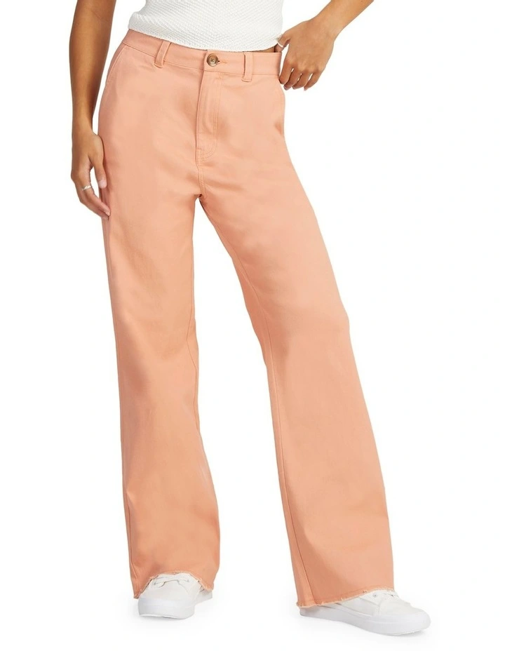 Barbarella Lite Twill Trousers in Dusty Coral