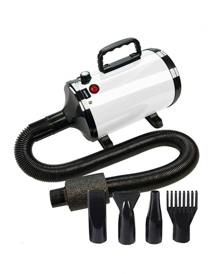 Floofi Pet Hair Dryer Advance Button Version Adjustable Wind Control in White