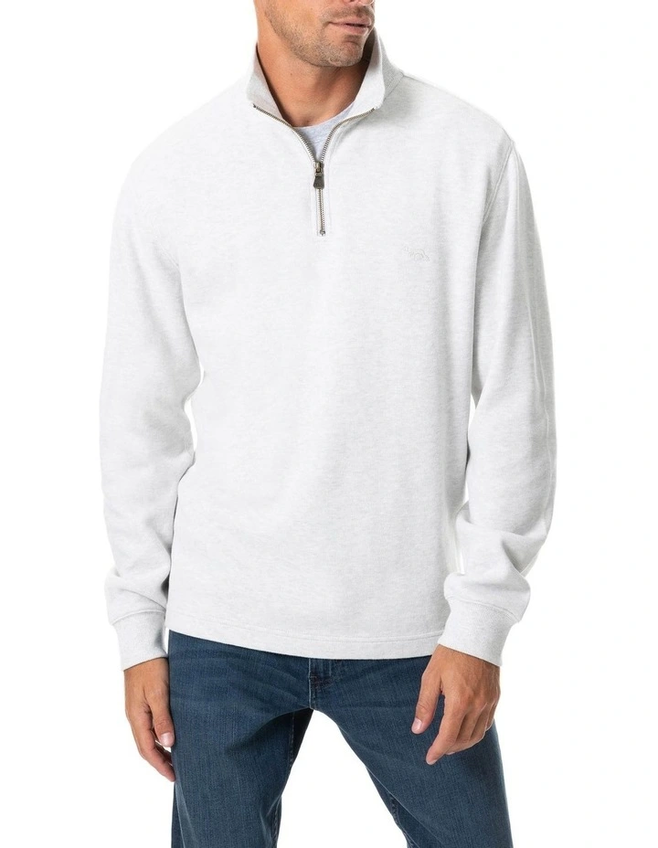 Alton Ave Sweat in Ice Grey Marle