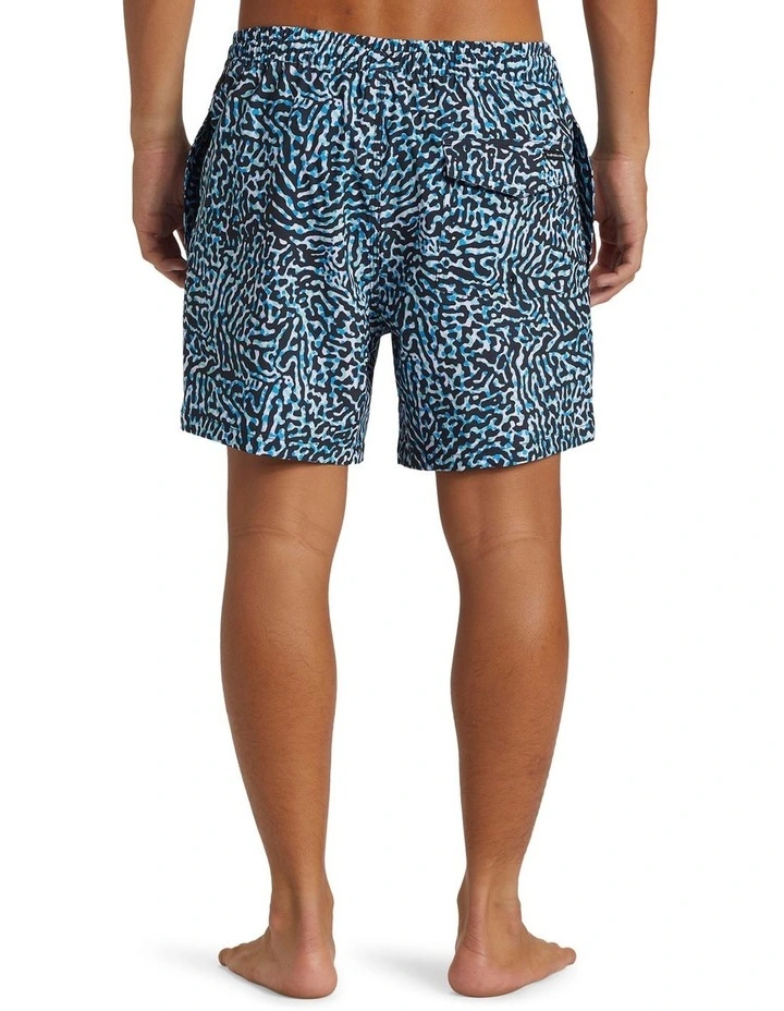 Surf Silk Mix Volley Swim Shorts in Swedish Blue