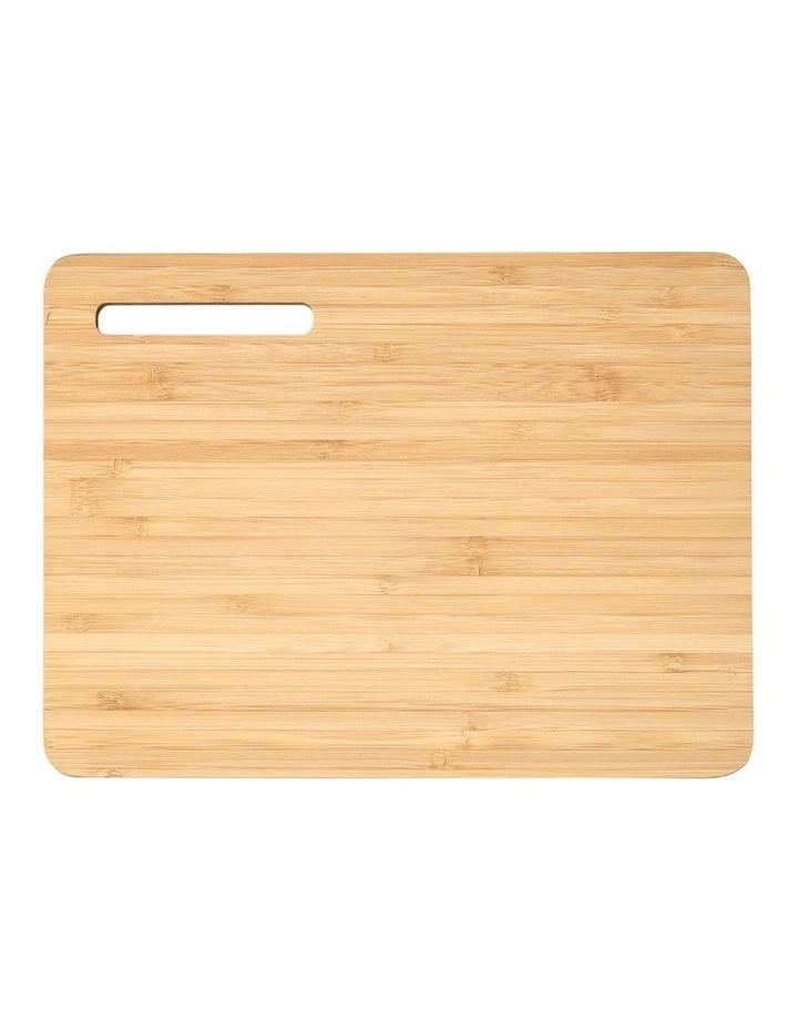 Evergreen Tri-Ply Bamboo Board With Phone Holder 27x20cm in Natural