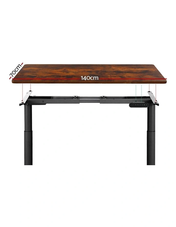 Standing Desk in Brown/Black