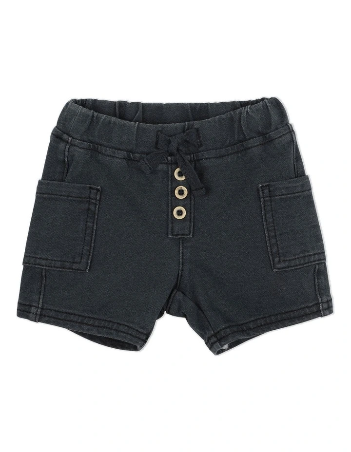 Milo Terry Shorts in Coal