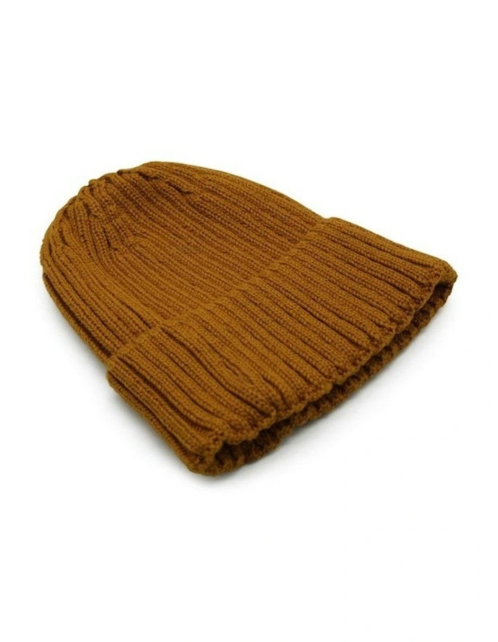 Mia Wool Blend Beanie in Honeycomb