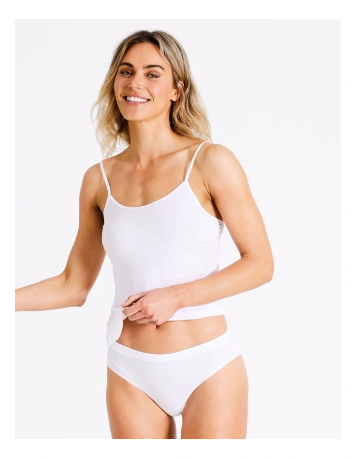 Organic Cotton Bikini in White
