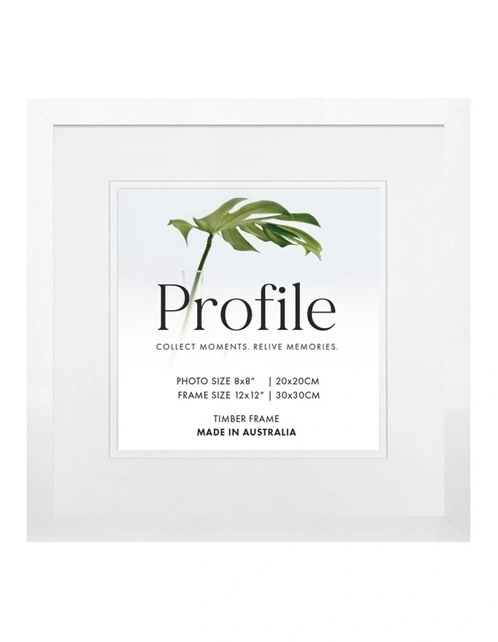 Decorator Square Photo Frame 30x30/20x20cm in White
