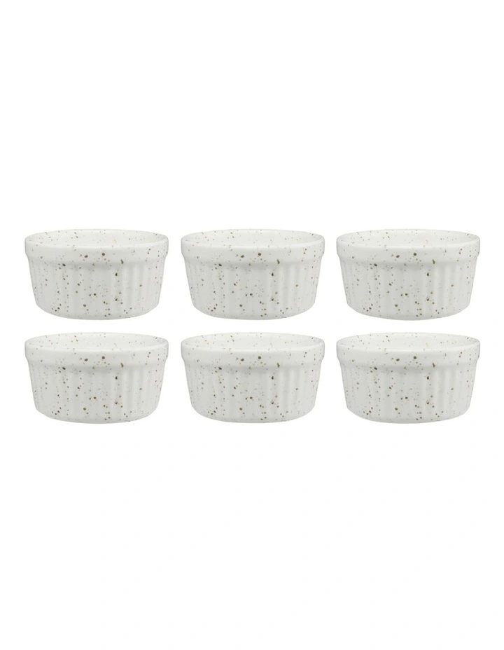 Brilliance Ramekin 8.5cm 6 Piece Set Gift Boxed in Cream