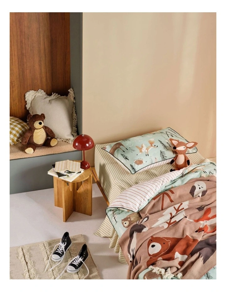 Fast Fox Novelty Cushion in Brown