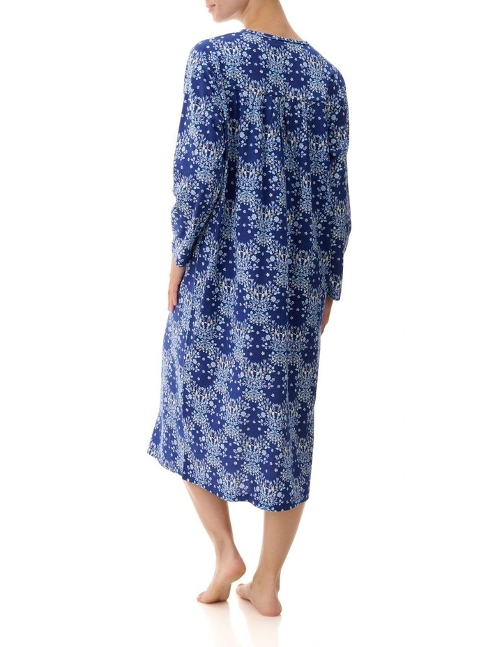 Cotton Nightie in Blue