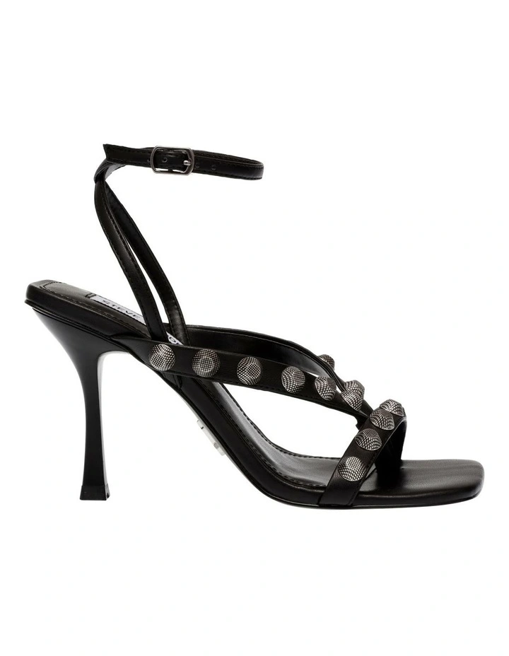 Adaline Studded Dress Sandals in Black