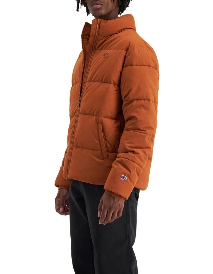Rochester Tape Puffer Jacket in Umbered