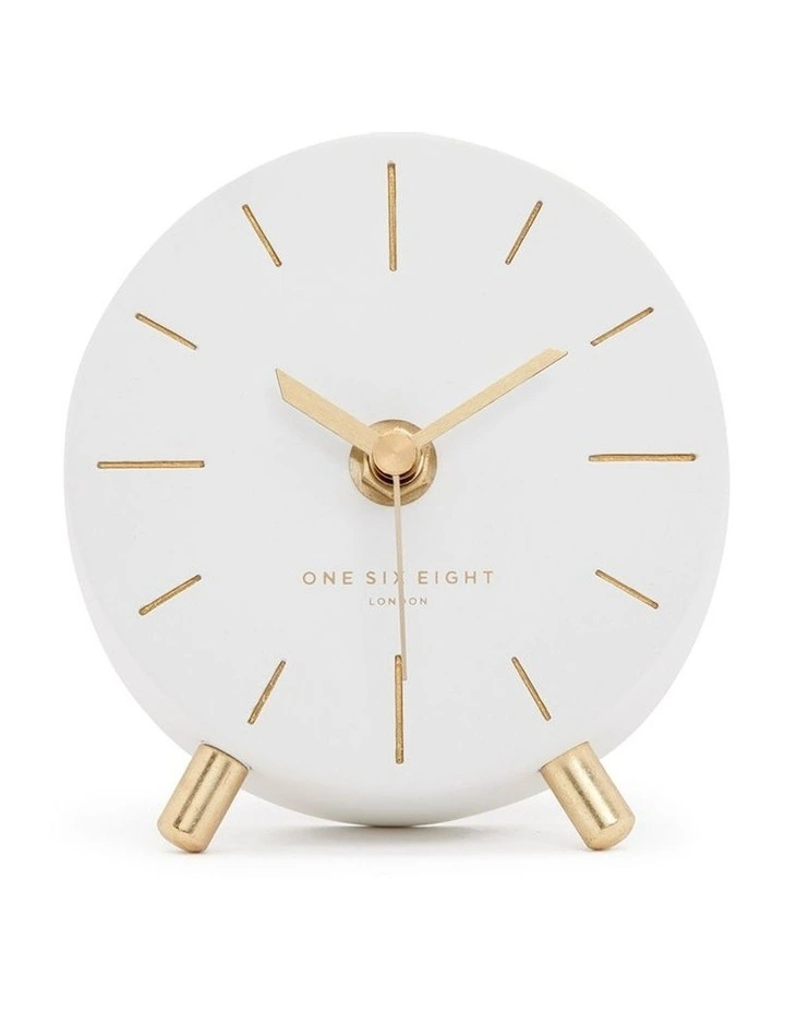 Angelo Silent Mantel Clock White
