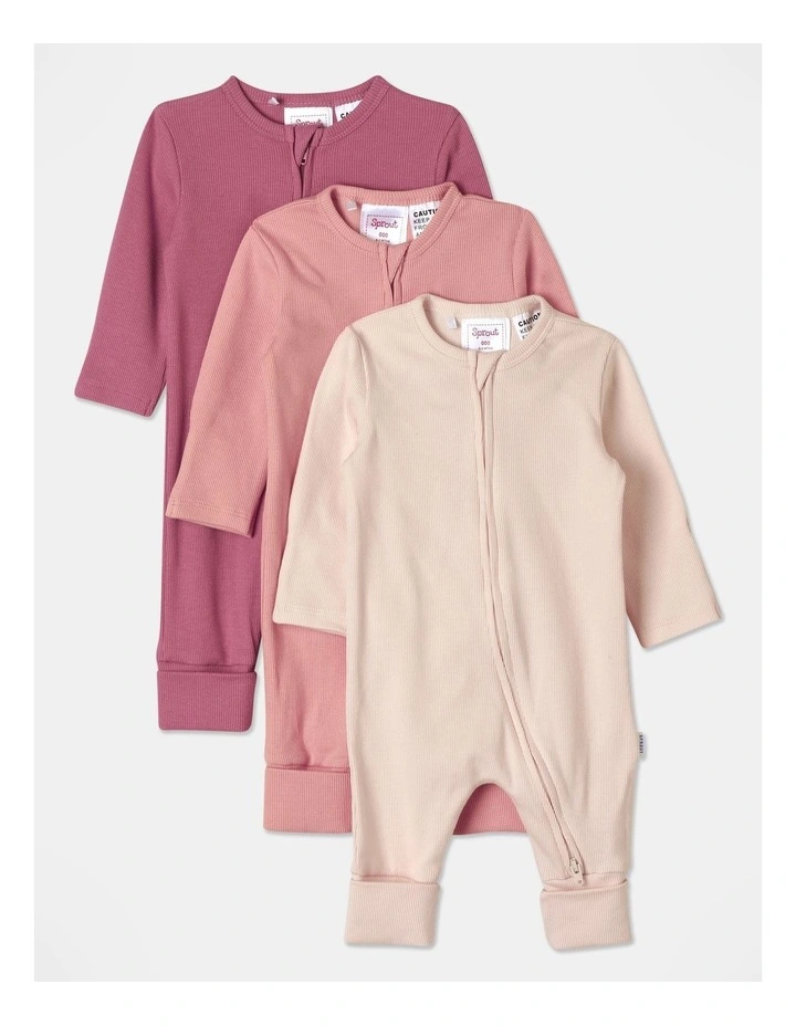 Coverall 3 Pack Set in Assorted